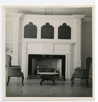 Fireplace and Chairs