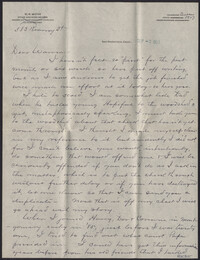 Letters from Warren Hubert Moise to Edwin Warren Moise, September 7, 1933