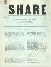 SHARE, Volume II, Number 3, March 1974