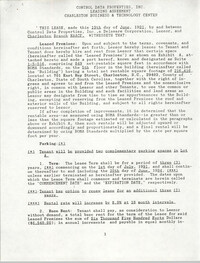 Charleston Branch of the NAACP Leasing Agreement, June 1991 to June 1994
