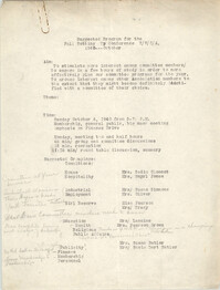 Monthly Report for the Coming Street Y.W.C.A., October 1940
