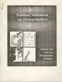 Position Statement on Desegregation, National Task Force on Desegregation Strategies