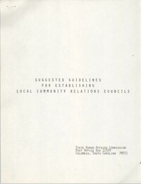 Suggested Guidelines for Establishing Local Community Relations Councils