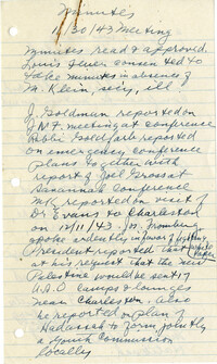 17. November 30, 1943 Minutes