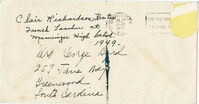 Letter from Claire Richardson Koester, July 27, 1949
