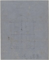 358. Floor plan for a Summer Home and bill of some expenses