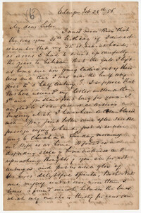 356.  Robert Woodward Barnwell to Catherine Osborn Barnwell (sister) -- February 28, 1856