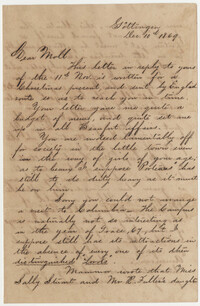 527.  Joseph Walker Barnwell to Mary Elliott Barnwell -- December 10, 1869