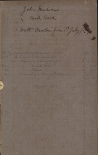 Newton Cash Book 1869
