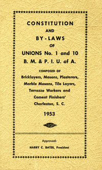 Constitution and by-laws of unions no.1 and 10