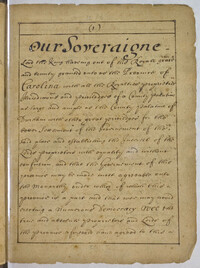 Fundamental Constitutions of Carolina