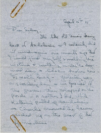 Letter from Gertrude Sanford Legendre, April 15, 1945