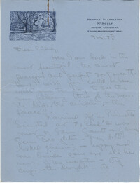 Letter from Gertrude Sanford Legendre, November 8, 1942