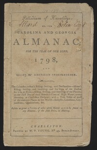 Sandy Island Plantation Journal, Volume 3, 1798