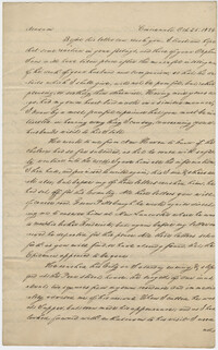 Letter from Daniel Drake to Mrs. Thomas S. Grimke (nee Sarah Daniel Drayton) on the topic of her husband's death, October 25, 1834