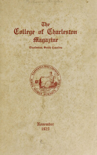 College of Charleston Magazine, 1925-1926