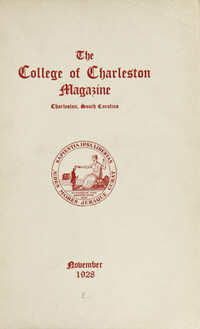 College of Charleston Magazine, 1927-1928