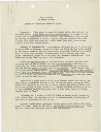 Charleston Vice: Navy Investigations of Suspected Charleston Establishments, August-October 1941