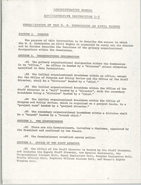 Administrative Manual Instruction 1-2, Organization of the U.S. Commission on Civil Rights