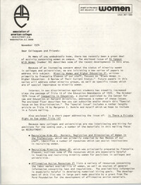 Women's Rights Literature, November 1974