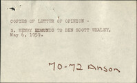 Letter from S. Henry Edmunds to Ben Scott Whaley, May 6, 1959