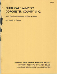 Child Care Ministry, Dorchester County, S.C.