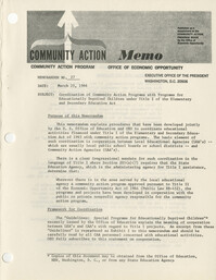 Community Action Program Memorandum No. 27