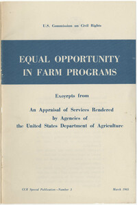 Equal Opportunity in Farm Programs