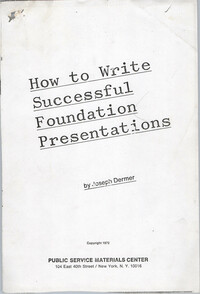 How To Write Successful Foundation Presentations