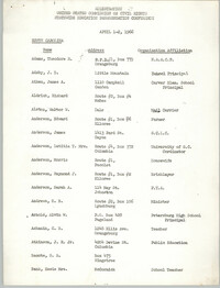 Registration, U.S. Commission on Civil Rights, Statewide Education Desegregation Conference