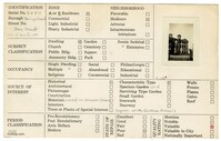 Index Card Survey of Bay Street, corner of Amherst Street