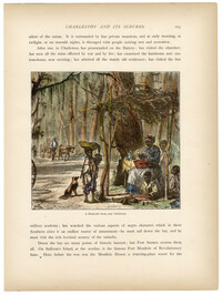 A Road-side Scene near Charleston, color, from Picturesque America