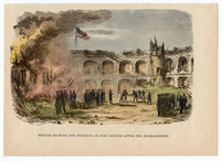 Sketch Showing the Interior of Fort Sumter After the Bombardment