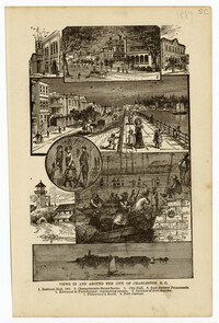 Views in and around the city of Charleston from Picturesque Sketches of American Progress