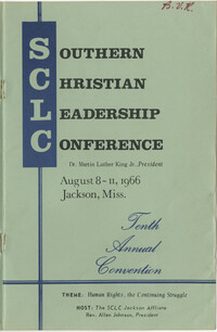 Southern Christian Leadership Conference, Tenth Annual Convention
