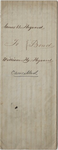 126. Bond between James B. Heyward and William Henry Heyward -- August 7, 1851