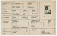 Index Card Survey of 91 Anson Street (St. Joseph's Church)