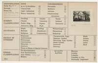 Index Card Survey of 218 Ashley Avenue (Holy Communion Church)