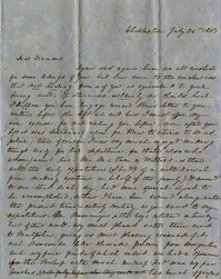 034. Mary Wilkinson Memminger to Eleanora Wilkinson -- July 24, 1851