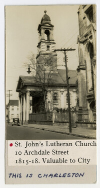 Survey photo of St. John's Lutheran Church (10 Archdale Street)