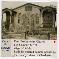Survey photo of Zion Presbyterian Church (123 Calhoun Street)