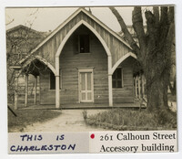 Survey photo of accessory building of 261 Calhoun Street