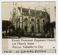 Survey photo of the French Protestant Huguenot Church (136 Church Street)
