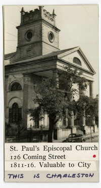 Survey photo of St. Paul's Episcopal Church (126 Coming Street)