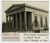 Survey photo of Beth Elohim Synagogue (74 Hasell Street)