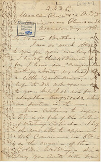 410. Madame Baptiste to Bp Patrick Lynch -- May 10, 1866
