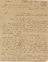405. Madame Baptiste to Sen. Manning -- April 9, 1866