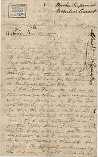 253. Madame Baptiste to Bp Patrick Lynch -- December 15, 1862