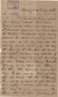 250. Hugh Lynch to Bp Patrick Lynch -- November 24, 1862