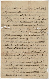 223. James B. Heyward to Maria Heyward -- December 6, 1864